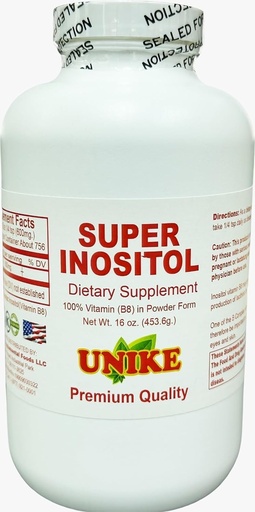 [BRSROC34AQIRAG3H] Super Inositol 다이어트 보충| Inositol (비타민 B8) Hormonal Balance, Fertility 및 Ovarian Support 용 분말| 글루텐 무료, Vegan 16 Oz (팩 1)