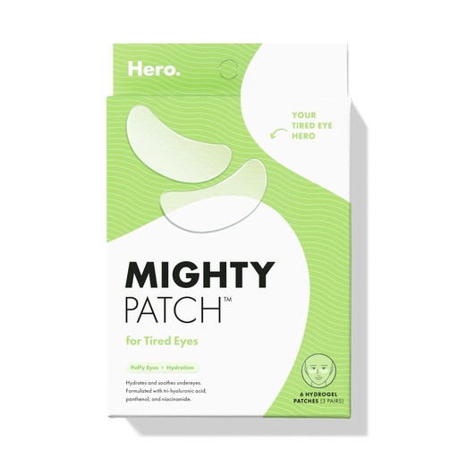 [BRSROFIEABYQGCQU] HERO COSMETICS Mighty Patch™ for Tired Eyes Patches - Soothing Hydrogel Patches - Awakens and Visibly De-puffs Undereyes with Multiple Applications (6 Count)