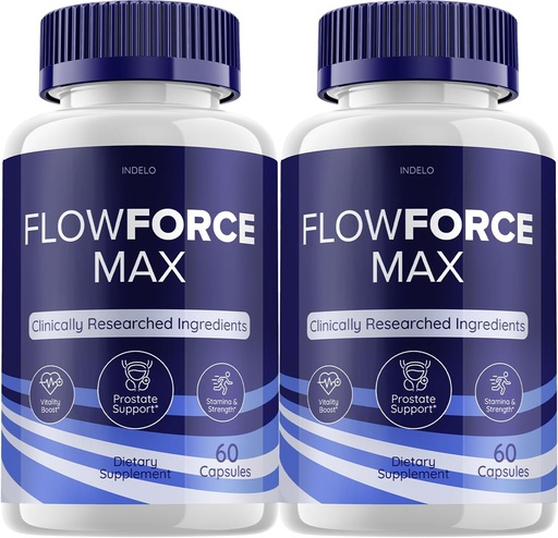[BRSROBA2BBYRQDYZ] (2 Pack) FlowForce Max Suplemento de enerxía avanzada, Suplemento para homes, forza de fluxo Max, Suplementos Flowforce Max para Suplemento de saúde masculina, FlowForce Max avaliacións (120 cápsulas)