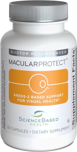 [BRSWIYI4BUDA2G3G] MacularProtect AREDS 2 Formula - Eye Health Vitamin and Mineral Supplement with Lutein, Zeaxanthin eta B bitaminak (B6, B12 eta Folate) Macular Laguntzarako - 60 kapsula