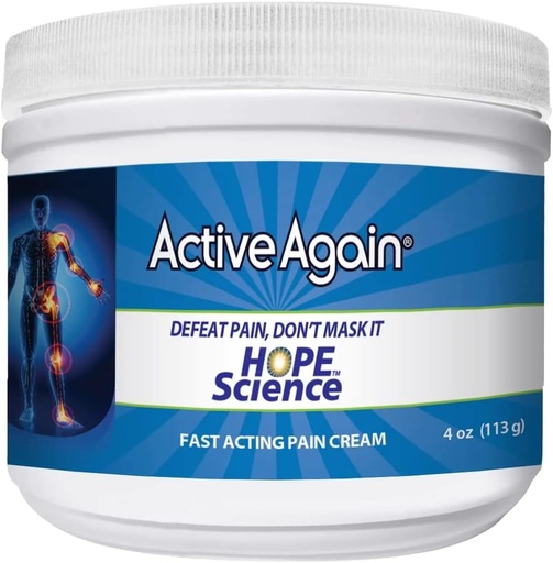 [BRSRMZ3RDIDWOD3V] ACTIVE AGAIN Joint & Muscle Cream, 4oz | Clinically Proven for Joint Health and Mobility, Muscle, Back, Knee, Shoulder | Long Term Results| Doctor Approved | Made in USA