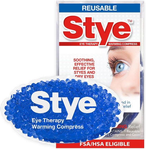 [BRSWIFY5OUIRKAYV] Stye Eye Therapy Reusable Warming Compress, Relief for Styes and Dry Eyes, Reusable