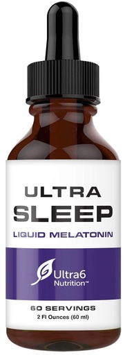 [BRSWGZI2O4MBMFLV] Ultra6 Nutrition Melatonin Drops with Valerian Root - Liquid Melatonin Sleeping Supplement with 5 HTP & Passion Flower - A Liquid Sleep Aid Strength Blend for Adults