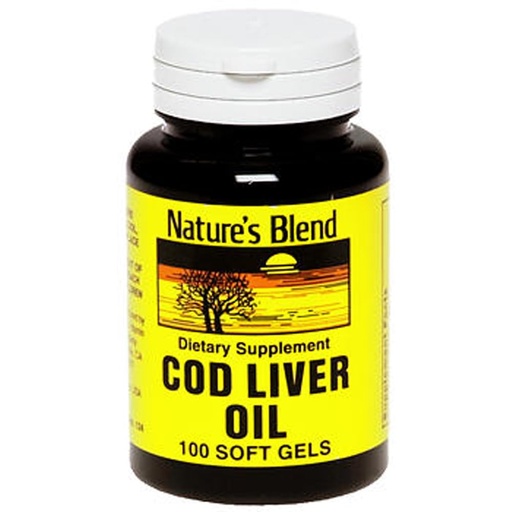 [BRSWIY33A57RWYDG] Nature's Blend Cod Liver Oil 100 Softgels
