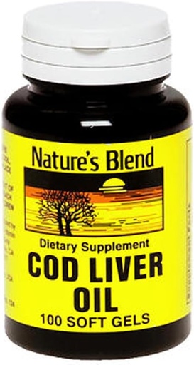 [BRSWIY33A57RWYDG] Nature's Blend Cod Liver Oil 100 Softgels
