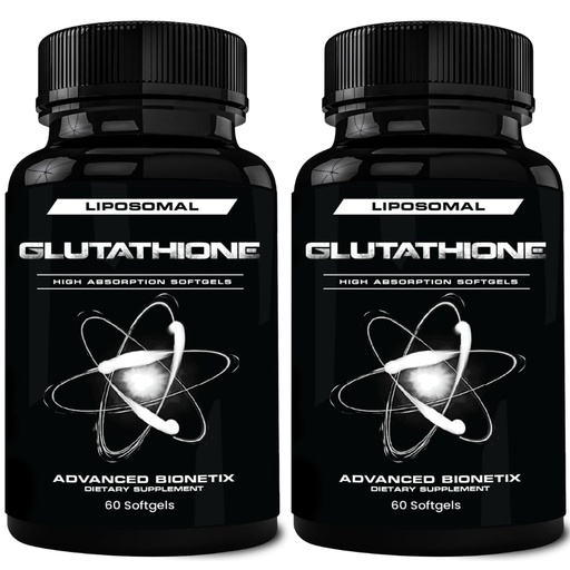 [BRSRAEI7OEDWY2DB] Advanced Bionetix 850mg Liposomal Glutathione Supplement | 120 Total Liposomal Softgels | Antioxidant Supplement w/Gluta-IV™, 100X Absorption Over Powder Glutathione