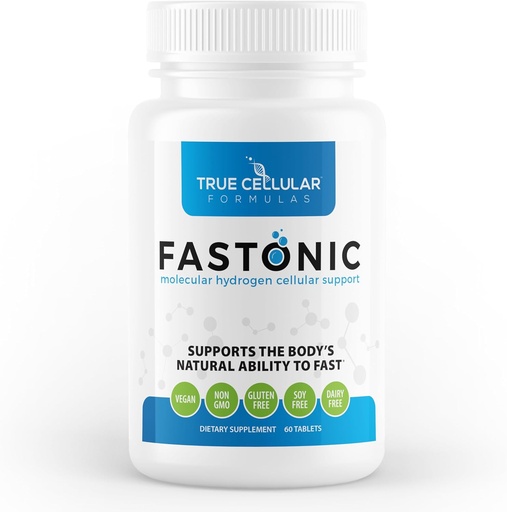 [BRSROYANBZYQYCLK] Fastonic Molecular Hydrogen Supplement-Elite Level of H2-60 Servings (60 Tablets) Non GMO,Gluten Free,Soy Free Effortless Fasting,Improved Cognitive Function,Skin Health