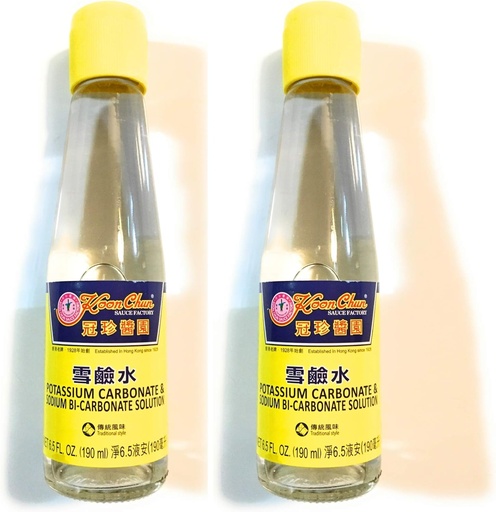 [BRSWYZI6C5YGM23J] Koon Chun Potassium Carbonate & Sodium Bi-Carbonate Solution 8.5 Oz(2 Pack)雪鹼水