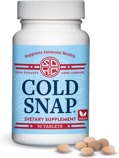[BRSROHYNBYMQEDQZ] Snap Dynasty Cold Snap - 90ct Tablets, Vegan Plant Based Immune Support Supplement