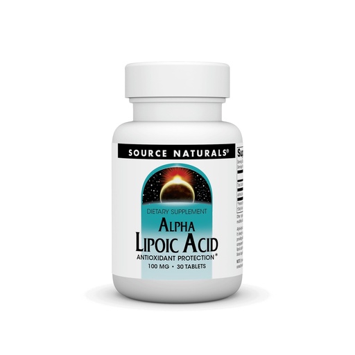 [BRSWIYT3OMAGO3L6] Alpha Lipoic Acid 100mg Source Naturals, Inc. 30 Tabs