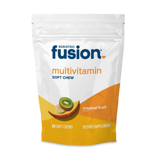 [BRSWGGAOC4CB623B] Bariatric Fusion Bariatric Multivitamin Soft Chew | Tropical Fruit Flavor | Chewy for Post Bariatric Surgery Patients Including Gastric Bypass and Sleeve Gastrectomy | 60 Count | 1 Month Supply