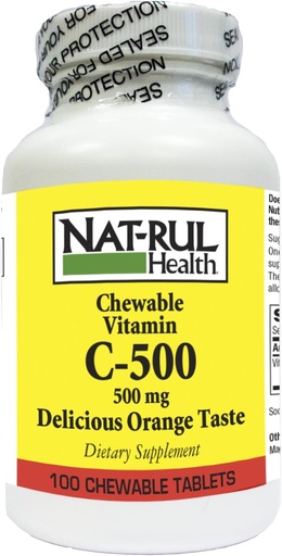 [BRSWIYY2OQNBY3LG] Vitamin C CHEWTABS 500MG N-R Size: 100