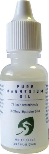 [BRSWECQLPIHRMDLU] White Egret Pure Magnesium Oil, 0.5 oz