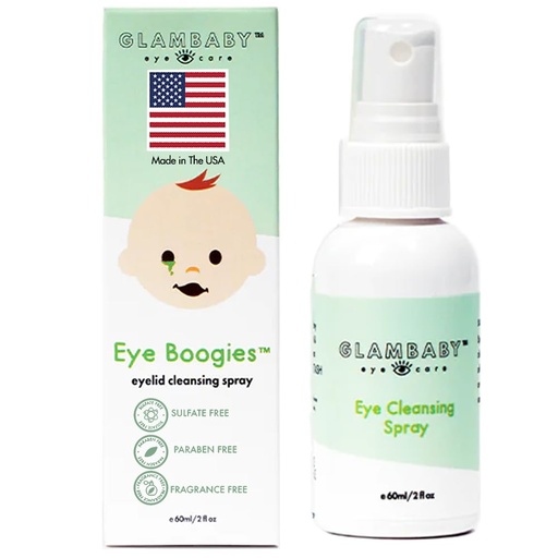 [BRSRMAT5PICAIEI2] GlamBaby Eye Care - Eye Boogies™ Eyelid Cleaning Spray | Non-Toxic, Sting-Free & Wipe-Free Formula | Kids' Eyes Clean | Kids Eye Drops Sprayer | Baby Eye Drops Spray | Child Eyelid Cleanser (1 Pack)