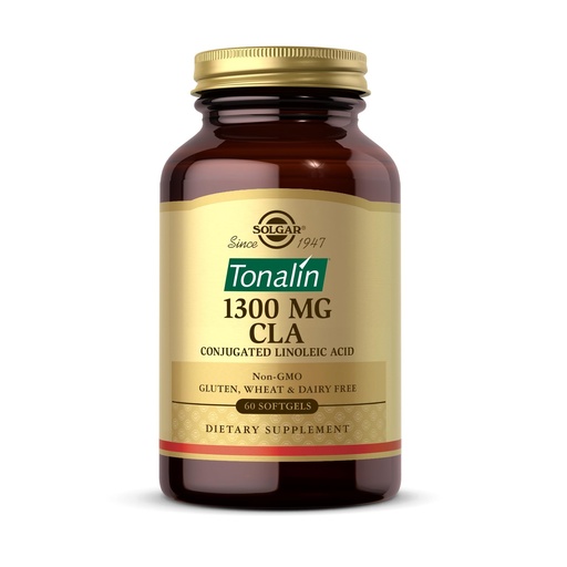 [BRSWIYICBANQEHYZ] Solgar Tonalin CLA 1300 mg - 60 Softgels - Conjugated Linoleic Acid - Non-GMO, Gluten Free, Dairy Free - 60 Servings