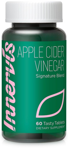 [BRSROEIRPINQMCTH] Apple Cider Vinegar 1000mg with B & C Vitamins - Appetite & Metabolism Support - Only 5 Calories - Green Apple Flavor - 60 Tablets - Innervis Nutrition