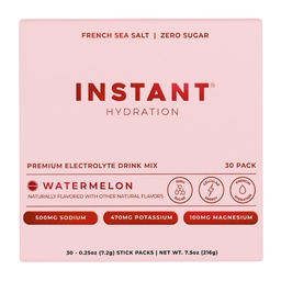 Instant Hydration Electrolytes Powder Packets - Watermelon Electrolyte Drink Mix - Zero Sugar - Keto, Vegan, Gluten-Free, Non-GMO - Boost Recovery, Brain Health, Muscle & Tissue Support- 30 Sticks
