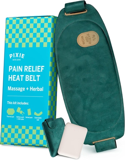 [BRSRMAYRO55GE2A7] Pixie Period Heating Pad for Cramps - Thinnest Wearable Heating Pad - Unnoticeable Under Clothes - Best Portable Pain Relief Belt Device with Heat On The Market - Hours of Menstrual Pain Relief