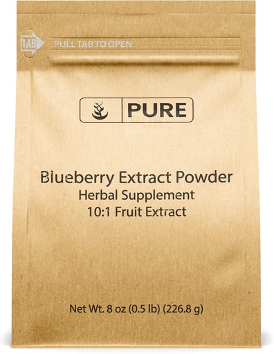 [BRSWGBINA4BREAIY] Ingrédients originaux purs Extrait de bleuets (8oz) Non-OGM, sans gluten, sans remplissage ou additifs