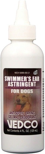 [BRSWKGYGPMHAMF3E] Vedco Swimmer's Ear Astringent For Dogs 4 oz by Unknown