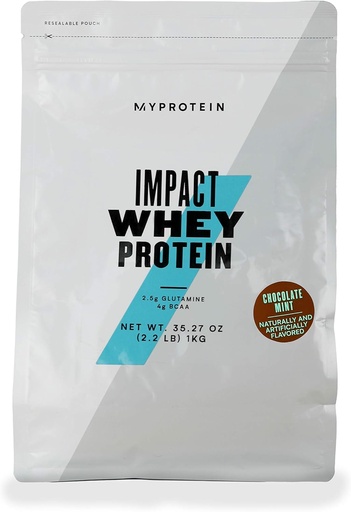 [BRSWIGIKB55RGDI5] Myprotein® Impact Whey Protein Powder, Chocolate Mint, 2.2 Lb (40 Servings)