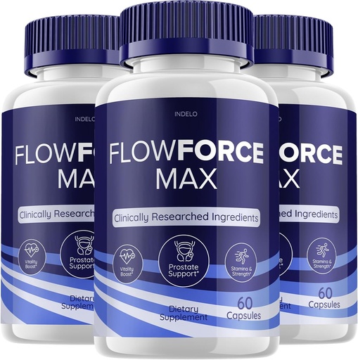 [BRSROBA2BYBW23LO] (3 Pack) FlowForce Max Supplement Advanced Energy, Supplement for Men, Flow Force Max Supplements Flowforce Max for Men Health Supplement, FlowForce Max Reviews (180 Capsules)