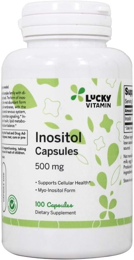[BRSWY2Q5CANQGFDP] LuckyVitamin - Inositol Cellular Health 500 mg. - 100 Capsules