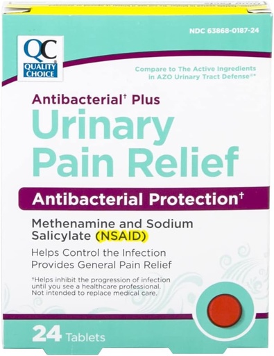 [BRSWGCY2DMFGKHT4] Quality Choice Urinary Pain Relief Antibacterial Plus, Urinary Tract Protection, Helps Controlתסמינים של (UTI) עד שתוכלו לראות רופא.