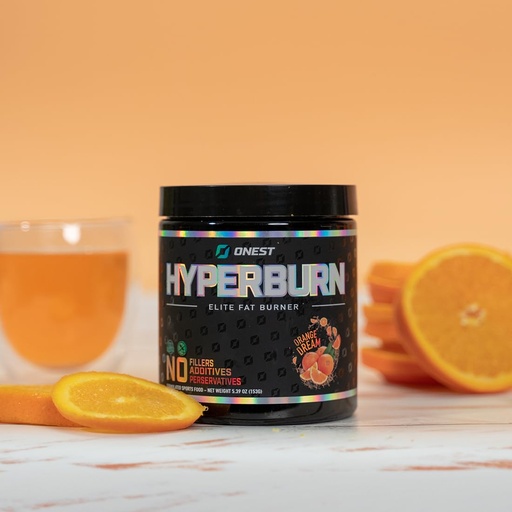 [BRSRMCTROQDWOA3H] ONEST Hyperburn Fat Burner Powder – 153g (30 Servings), Enhanced Energy Boost & Performance Support Supplement Metabolism Booster & Sports Nutrition Powder for Men and Women