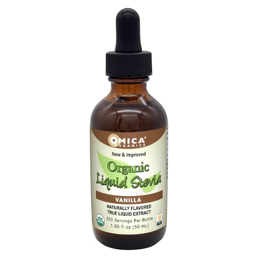 [BRSWGFQNOB6QYCDD] Omica Organics Liquid Stevia - Vanilla (1.85 fl oz)