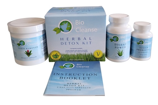 [BRSWIFQ2AB5GAA3M] Bio Cleanse Detox Kit, Includes Probiotic Formula, Digest Power and Bentonite Psyllium, Colon Care, Healthy Elimination and Gut Health