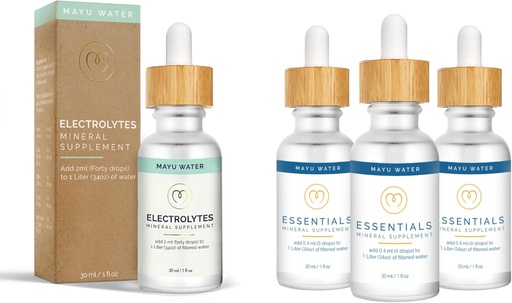 [BRSROCYKAQHWEFLU] mayu Trace Mineral Drops (3Pack)+ Electrolyte Water Drops
