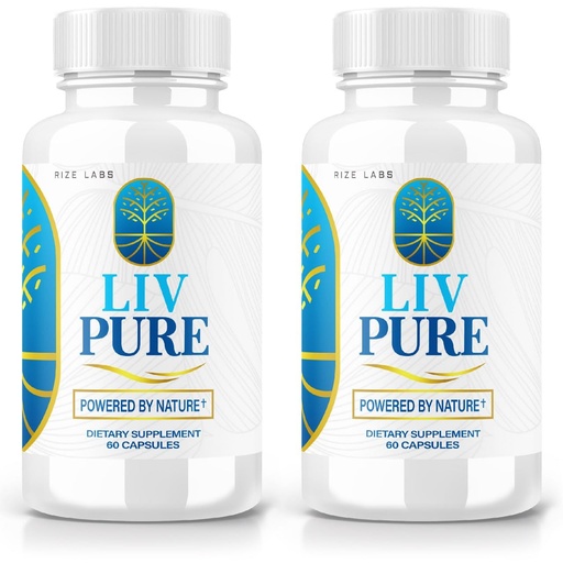 [BRSROZYLCEOR43Q2] rize labs - LivPure Powered by Nature - Advanced Formula - Pure Support Dietary Supplement for Liver Support, Extra Strength, Vegan, Liver Function Pills (120 Capsules)