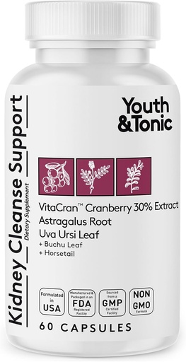 [BRSROYL6C56WEETP] Unge & Tonic Nyre rense Detox for residual metabolisk affald & overskydende Body vand til Urinary Tract & Bstige sundhed 60 kapsler