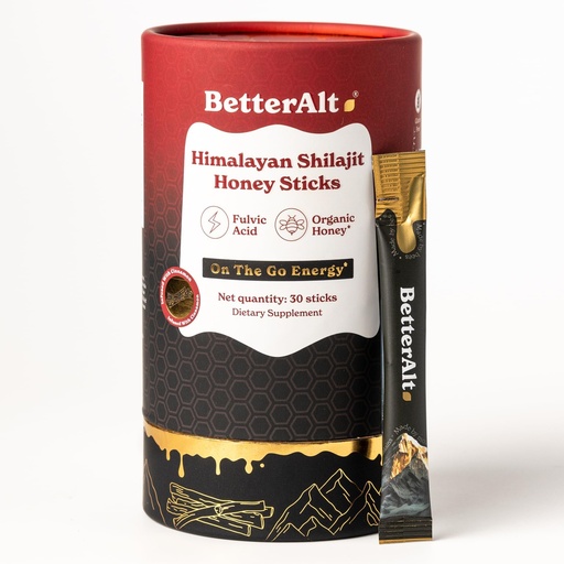 [BRSRAHAHO5YGG2T4] Better Alt Pure Himalayan Shilajit Cinnamon Honey Sticks with Organic Honey | Easy to Consume Shilajit| 30 Sticks for Energy Boost & Immune Support, 85+ Trace Minerals, 75%+ Fulvic Acid