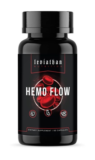 [BRSRMHDQCRYROYL7] Leviathan Nutrition Hemo Flow | Supplement with Nattokinase for Nitric Oxide