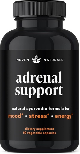 [BRSWGAQZPJ5BGYD3] Wsparcie nadnerczy - Cortisol Manager & Adrener Supplements with Ashwagandha Extract, Rhodiola Rosea, Święty Basil do wsparcia stresu, Zmęczenie i energia 124; Adaptogeny do codziennego wsparcia 124; 60 Kapsułki