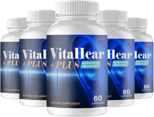 [BRSRMBIFBYFWO3LF] VitaHear Plus - Vita Hear Plus slušna podpora (5 pakiranj, 300 kapsul)