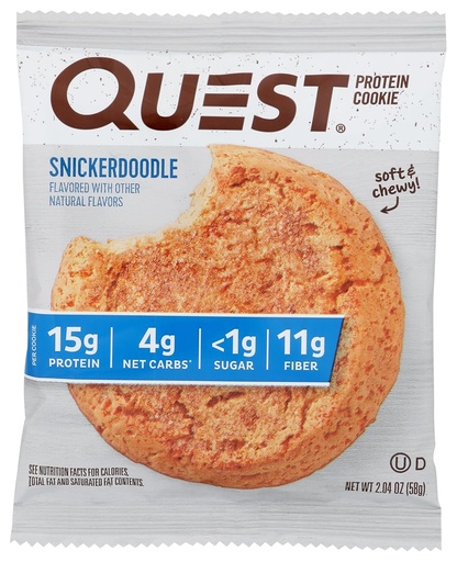 [BRSWGAT6BYBBYDLP] Quest διατροφική πρωτεΐνη Cookie, Snickerdoodle 2,08oz