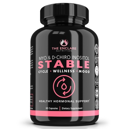 [BRSRMEL6DIHRGYDP] ENCLARE Myo-Inositol & D-Chiro Inositol Supplement for Women | Ideal 40:1 Ratio | Fertility Supplements for Hormone Balance, Ovarian Health & Cycle Support, Myo Inositol 2000mg D Chiro 50mg, 60 ct (1)