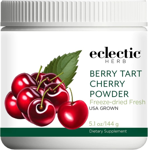[BRSWIHD4O4FQGCTO] Electic Herb - Berry Tart Cherry Powder - 联合支助补编 - 超级食品维生素和矿物补编 - 冻结干,Vegan,Non-GMO,Gluten-Free (5.1 oz - 144 g)