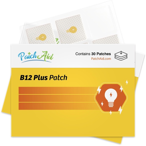 [BRSRM2Y5OQFAAC36] PatchAid B12 Energy Plus Topical Patch 30-Day Supply (Pack of 2)