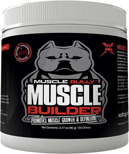 [BRSW2CYEDF6G23TB] Muscle Builder for Dogs - Combines Clinically Proven Muscle Building Ingredients That Support Muscle Growth, Size, Definition and Endurance. Ultimate Canine Muscle Building Supplement.