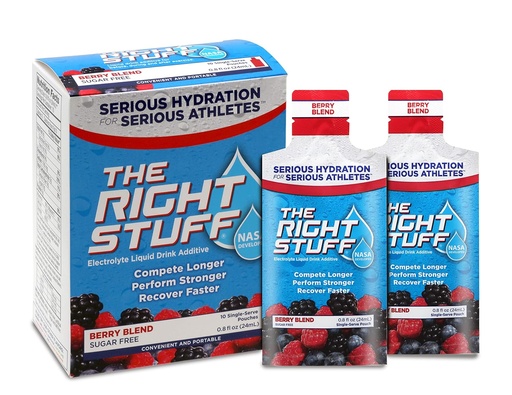 [BRSWIGYKC4PG2HA3] The Right Stuff Electrolyte Drink Concentrate - 10 Pouch Box - Berry Blend