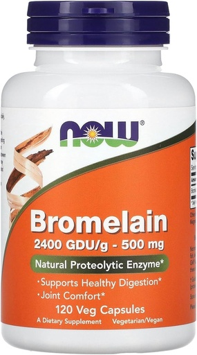 [BRSWIEDZDIGWY3T2] Bromelain 2400 GDU/g 500 mg 120 vcaps