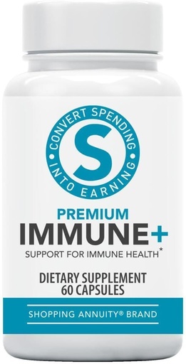 [BRSROAQQC4FG2FA6] 购物年金品牌Immune Premium Immune + Formula - 每日Immune 支持 Reishi Mushroom, Echinacea, American Ginseng, Vitamin C & Zinc - 支持精神清晰度和能量水平 (60 Capsules)