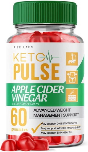 [BRSROYA2BUGQ22QY] rize labs Keto Pulse Gummies - Weight Loss Supplement Organic Ingredients Apple Cider Vinegar Advanced Active Keto and ACV Formula Plus Gomita (60 Gummies)