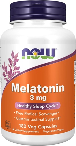 [BRSWIYLYDNYACELA] Melatonin 3 mg 180 Capsules (Pack of 2)