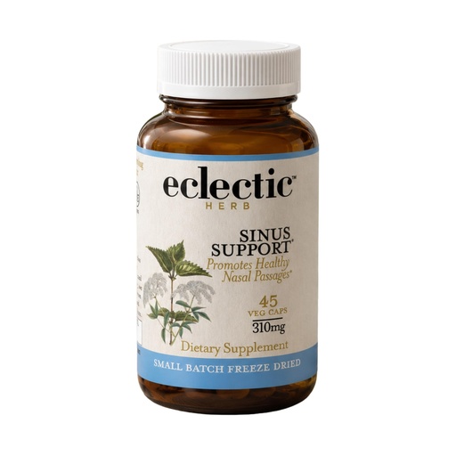 [BRSWIYQAO4FBMADK] Eclectic Herb - Sinus Support Capsules | Sinus, Nasal + Respiratory Support | Freeze Dried, Concentrated Herbal Supplement | Natural, Wildcrafted, Non-GMO, Gluten Free, Vegan (45 CT | 310 mg)