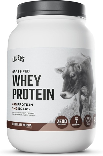 [BRSWGYY6A5YAY3YZ] Tầng cỏ liên bang Whey Protein Powder, không nhân tạo, 24G Protein, Chocolate Mocha, 2LB